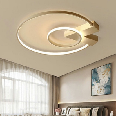 Modern Flush Mount Ceiling Light Ring Fixtures Ceiling Lamp for Bedroom Living Room