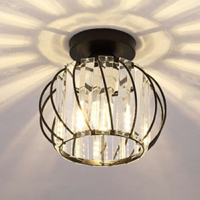 Nordic Minimalist Crystal Ceiling Light for Hallway Corridor and Bedroom