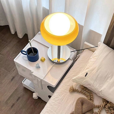 Ultra-Modern Simple Night Table Lamps 1 Light Glass Table Light for Bedroom