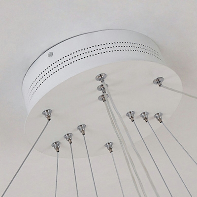 4 Lights Polygon Shade Hanging Light Modern Style Acrylic Pendant Light for Dining Room