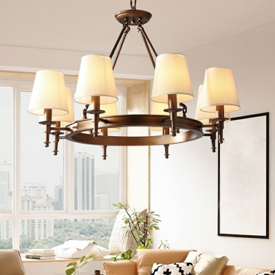 Design Style Chandelier 8 Head Vintage Ceiling Chandelier for Bedroom Living Room