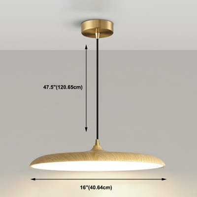 Flat LED Light Modern Hanging Pendant Light Minimalist Ceiling Lamp for Dinning Room