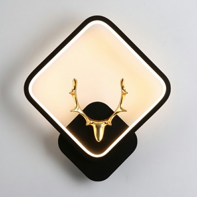 Modern Creative Warm Decorative Wall Lamp Antler Shape Light for Bedside Corridor and Stair