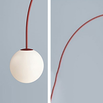 Modern Style LED Chandelier Light 6 Lights Nordic Style Metal Glass Hanging Light for Dinning Room