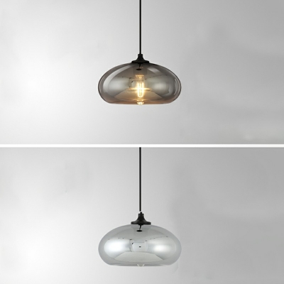 1 Light  Hanging Light Modern Style Glass Pendant Light for Dining Room