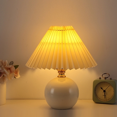 1-Light Nights and Lamp Modern Style Umbrella Shape Fabric Table Light