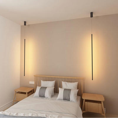 Contemporary Hanging Pendant Light Line Shape Down Lighting Pendant for Living Room Bedroom