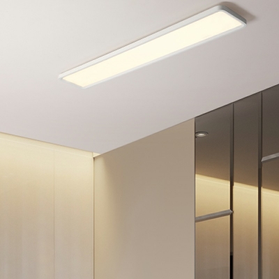 Contemporary Rectangular Flush Mount Lighting Fixtures Metal Flush Mount Ceiling Light