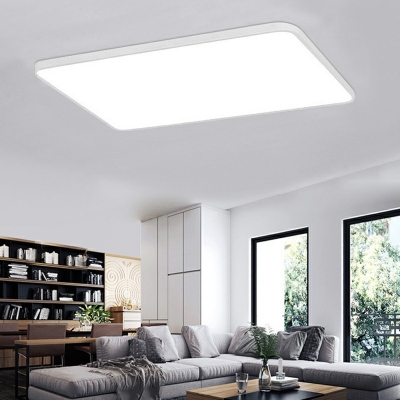 Minimalism Ceiling Light Fixture Rectangle Flush Mount Ceiling Light Fixture for Living Room