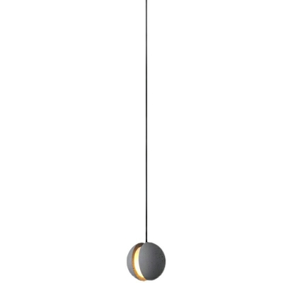 Modern Hanging Lamp Kit Cement Material 1 Light Hanging Light Fixtures for Living Room Bedroom