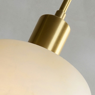 Modern Simple Drop Pendant Ball Shape Cement Down Lighting for Living Room Bedroom