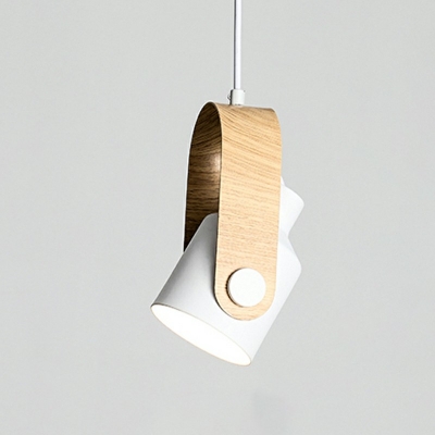Modern Simple Hanging Lamp Kit Wood Material 1 Light Hanging Light Fixtures for Living Room Bedroom