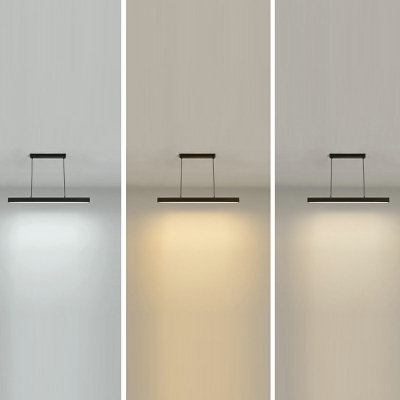 1 Light Strip Shade Hanging Light Modern Style Acrylic Pendant Light for Living Room