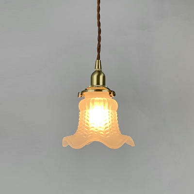 Contemporary Hanging Ceiling Lights 1 Head Glass Hanging Lamp Kit for Dining Room Living Room