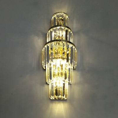 Creative Crystal Wall Sconce Warm Decorative Light for Corridor and Bedside