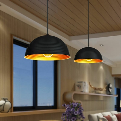 Industrial-Style Dome Shaped Commercial Pendant Lighting Aluminum Pendant Light