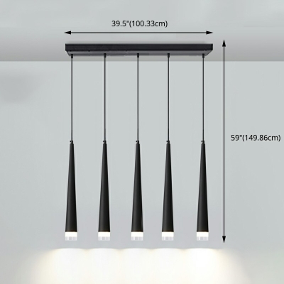 Modern Pendant Lights 5 Light Hanging Light Fixtures for Bedroom Living Room