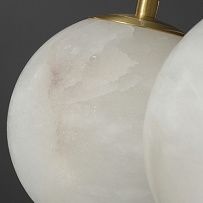 Modern Simple Drop Pendant Ball Shape Cement Suspension Pendant for Bedroom