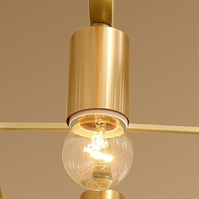 Modern Style LED Pendant Light Nordic Style Metal Crystal Chandelier Light for Living Room
