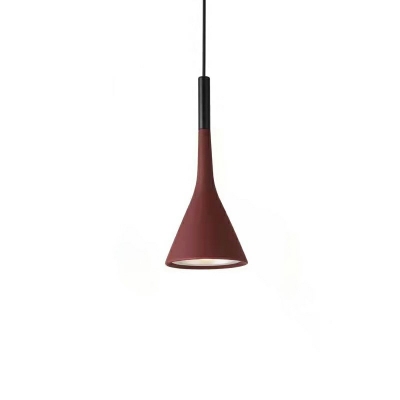 1 Light Cone Shade Hanging Light Modern Style Metal Pendant Light for Dining Room