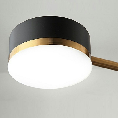 8-Light Ceiling Suspension Lamp Modern Style Tube Shape Metal Chandelier Lighting