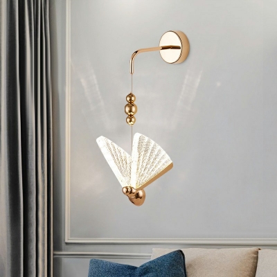 Butterfly LED Wall Mounted Light Fixture Acrylic Modern Indoor Wall Mounted Lighting