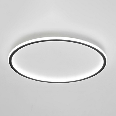 Contemporary Disk Flush Mount Light Fixtures Metal Led Flush Ceiling Lights