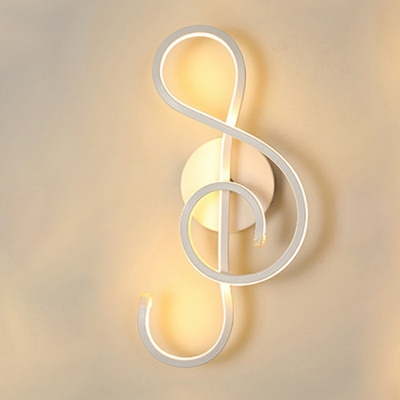 Creative Metal Led Wall Sconce Minimalist Line Light for Corridor and Bedside