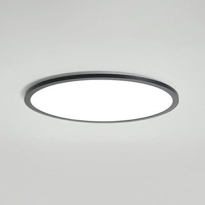 Minimalist Circular Flush Mount Ceiling Light Fixtures Drum Acrylic Flushmount Lighting