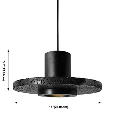Modern Drop Pendant Stone Material Suspension Pendant for Living Room Dining Room