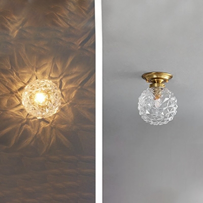 Modern Minimalist Crystal Ceiling Light for Hallway Corridor and Bedroom