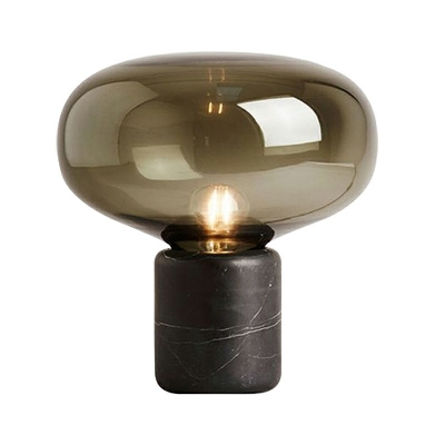 Modernism Nights and Lamp 1 Head Glass Table Light for Bedroom Living Room
