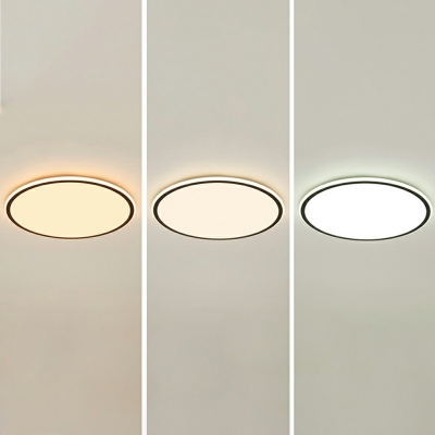 Contemporary Disk Flush Mount Light Fixtures Metal Led Flush Ceiling Lights