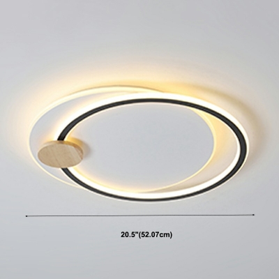 Contemporary Rings Flush Ceiling Light Fixture Multi-Ring Flush Ceiling Light