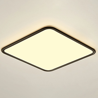 Contemporary Square Flush Mount Light Fixtures Metal and Acrylic Led Flush Ceiling Lights