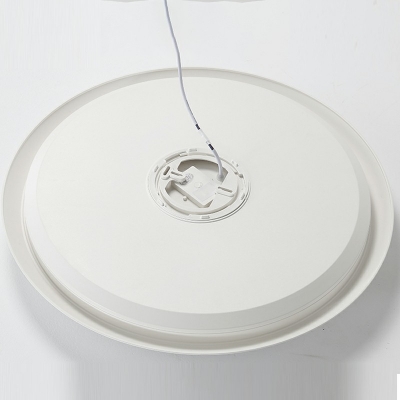 Minimalist Circular Flush Mount Ceiling Light Fixtures Drum Acrylic Flushmount Lighting