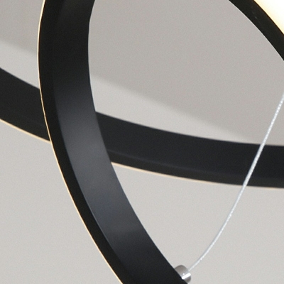 Modern Style LED Chandelier Light 3 Lights Nordic Style Metal Acrylic Pendant Light for Living Room