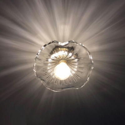Modern Style LED Flushmount Light Nordic Style Glass Celling Light for Aisle