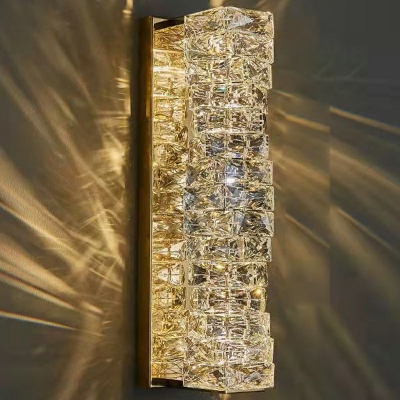 Creative Crystal Wall Sconce Warm Decorative Light for Bedside and Corridor