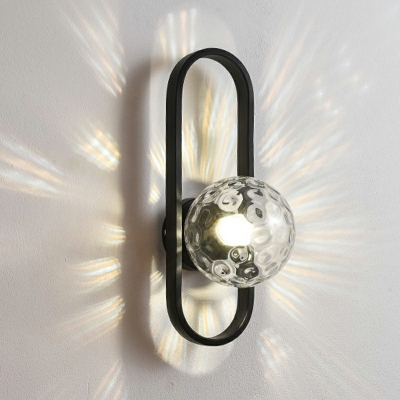 Creative Glass Metal Decorative Wall Sconce Light for Corridor Bedroom and Hall