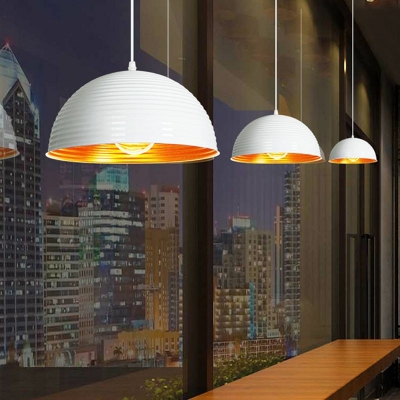 Industrial-Style Dome Shaped Commercial Pendant Lighting Aluminum Pendant Light