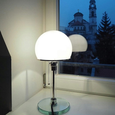 Modernism Nights and Lamp White Glass Table Light for Living Room Bedroom