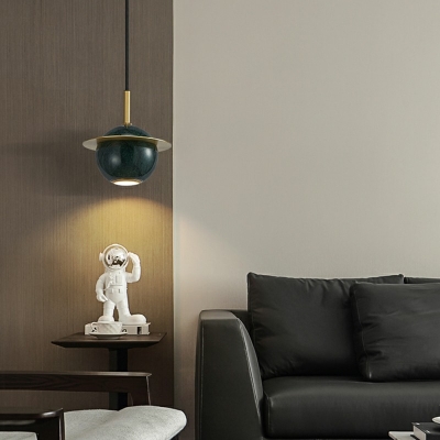 Contemporary Hanging Pendant Light 1 Light Down Lighting Pendant for Living Room