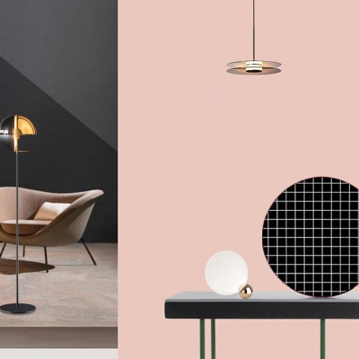 Disc Clear LED Light Pendant Light Fixtures Modern Living Room Minimalism Suspension Pendant