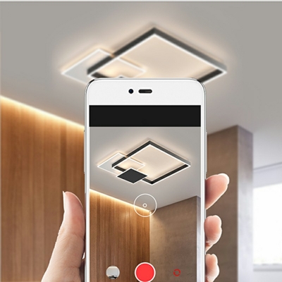 Modern Style LED Flushmount Light Nordic Style Metal Acrylic Neutural Light Celling Light for Living Room