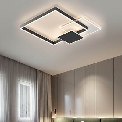 Modern Style LED Flushmount Light Nordic Style Metal Acrylic Neutural Light Celling Light for Living Room