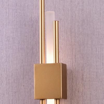 Modern Style LED Wall Sconce Light 2 Lights Nordic Style Metal Acrylic Wall Light for Bedside