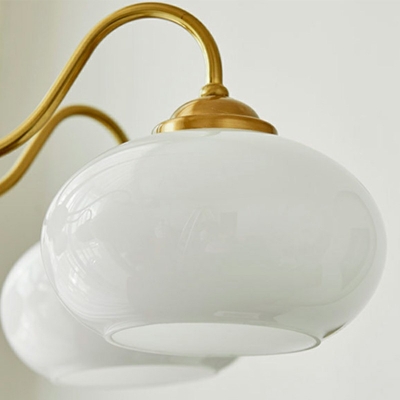 4-Light Hanging Chandelier Minimalism Style Oval Shape Wood Ceiling Pendant Light