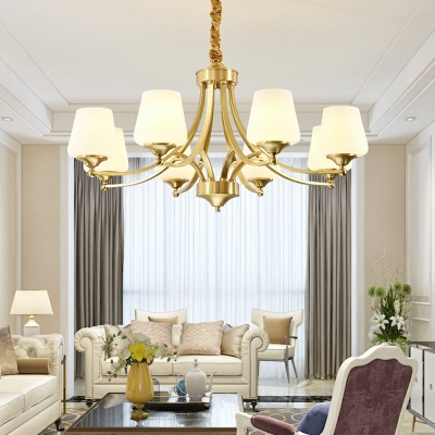American Style Chandelier 8 Head Ceiling Chandelier for Bedroom Living Room Cafe
