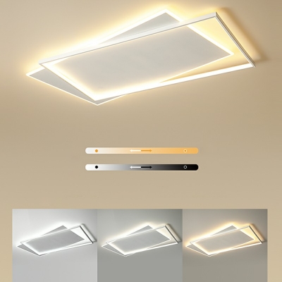 Contemporary Geometrical Flush Mount Lighting Fixtures Metal Flush Mount Ceiling Light